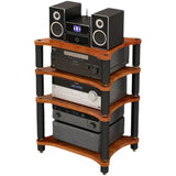 HiFi amplifier rack cabinet shock mount removable CD player video audio equipment metal tripod Desktop tripod stand speaker Aimak Store