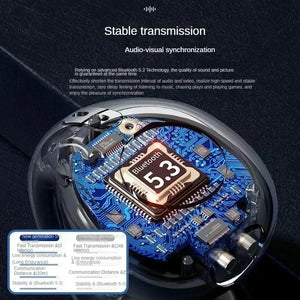 NEW Bluetooth 5.3 Wireless Bone Conduction Headphones T75 Clip Ear Music Noise Canceling Headset HD Call Sports Gaming Earphone Aimak Store