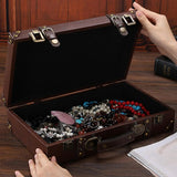 Suitcase Decoration Wood Mini Antique Style Keepsakes Small Storage Chest Aimak Store