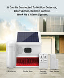 433MHZ Wireless Solar SIren Sound Light Flash Alarm Outdoor Alarm Horn for PGST GSM Home Security Alarm System Aimak Store