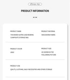 Clothing and Quilt Bag Thickening and Widening Strong Load Bearing Capacity Storage Bag Big Opening Non Woven Fabric Packing Bag Aimak Store