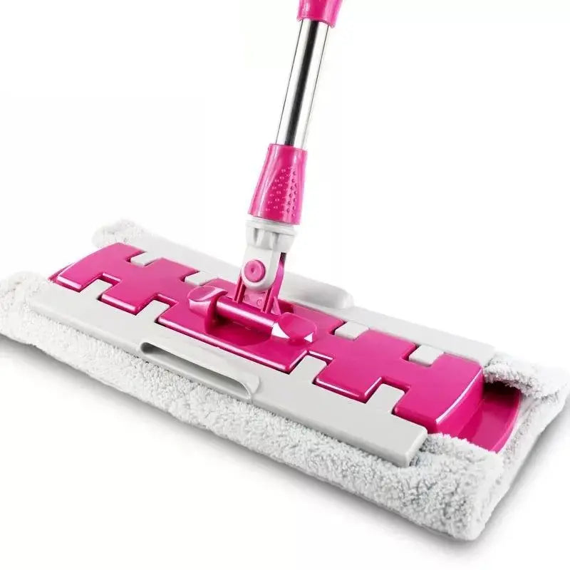 Flat Mop with Stainless Steel Handle, come with Reusable Washable Mop Cloths Aimak Store