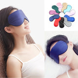 Eye Cover Imitated Silk Sleep Eye Mask Sleeping Padded Shade Patch Eyemask Blindfolds Portable Travel Eyepatch Travel Relax Rest Aimak Store