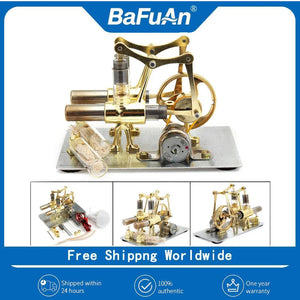 Stirling Engine Miniature Model with Balance, Steam Power Technology, Scientific Power Generation, Experimental Toy Aimak Store