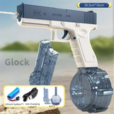 Electric Water Gun Automatic Squirt Toy Powerful Water Blaster Pistols Children Toys LED Light Pistol Summer Swimming Pool Party Aimak Store