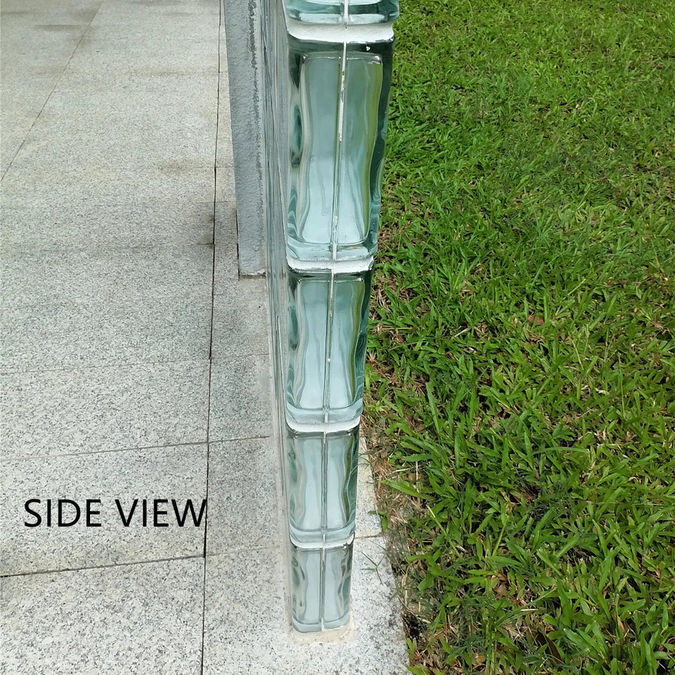 Pack 6 Square Hollow Bricks for Home Decoration, Glass Brick, Screen Room Divider, Office and Hotel Partition Wall, 7.5in(19cm), Aimak Store