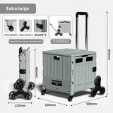 Portable and Foldable Shopping Cart,Home Multifunctional Grocery Cart, Outdoor Trolley Cart, Stall, Camping and Storage Box Aimak Store