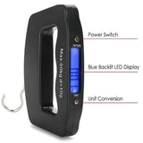 50kg/10g Digital Luggage Scale Electronic Portable Suitcase Travel Weighs With Backlight Electronic Travel Hanging Scales Aimak Store