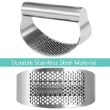 Upgraded Stainless Steel Garlic Press Squeezer Manual Garlic Ginger Rocker Crusher Garlic Cutting Mince Tools Kitchen Gadgets Aimak Store
