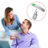 110lb/50kg Portable Electronic Hand Luggage Scale LCD Digital Display Balance Scale Suitcase Travel Weighs Baggage Weight Tool Aimak Store