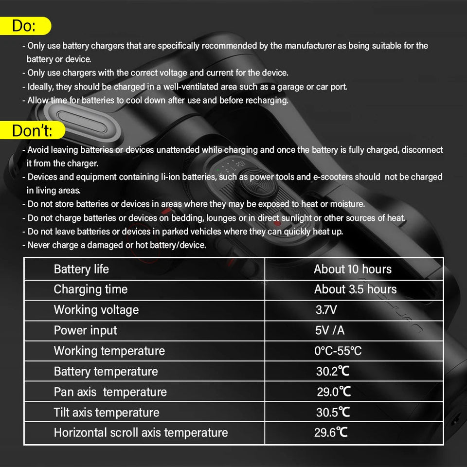 AOCHUAN 3-Axis Handheld Gimbal Stabilizer for Smartphone with Fill Light for iPhone Android Face Tracking Tiktok Vlog Smart XE Aimak Store