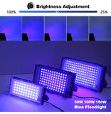 LED UV USB FloodLight 50W 100W 150W Disco Party LED USB Stage Blacklight AC 220V Ultraviolet Fluorescent Stage Lamp Floodlight Aimak Store