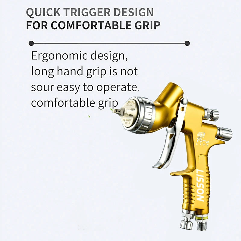 Professional Spray Gun 1.3mm HVLP Paint Gun GTI Pro Lite 600cc Spray Gun Sprayer For Car Furniture Primer Arnish And Top Coat Aimak Store