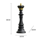 Chess Pieces Statue Resin King Queen Figure For Interior Home Living Room Office Sculpture Study Decoration Piece Ornament Aimak Store