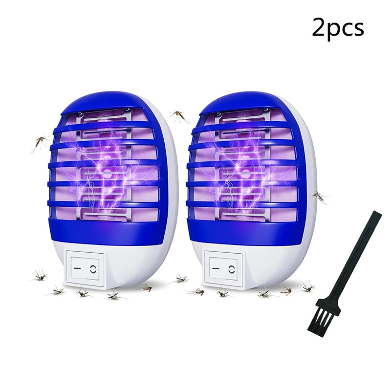 2/4/6Pcs LED Socket Mosquito Killer Lamp US/EU Plug Electric Mosquito Fly Bug Insect Trap Killer Night Lamp Aimak Store