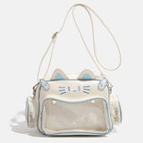 Y2K Ita Bag Cat PU Backpack – Foldable, Adjustable Strap, Secure Zipper, Preppy Style Cute Schoolbag Aimak Store