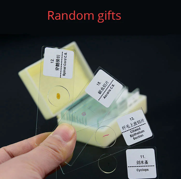 40-6000X HD Optical Biological Microscope High Magnification With Abbe condenser Middle school university Lab Teaching Microsco Aimak Store