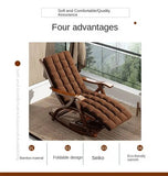 Folding Rocking Chair Lazy Lunch Break Balcony Lazy Leisure Nap Easy Chair For Home Use Sillon Plegable Katlanabilir Aimak Store