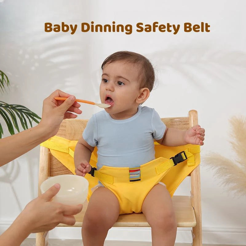 Foldable Baby Dining Chair And Table Safety Belt Anti-drop Adjustable Washable Portable Child High Seat Safety Feeding Strap Aimak Store