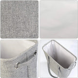 45L thin laundry basket with cover, narrow hand, fine hand, dirty laundry basket, bedroom, kindergarten, whole basket storage ba Aimak Store