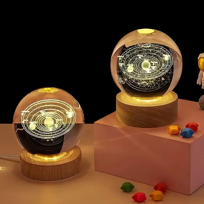 3D Crystal Ball Creative Valentine's Day Mother's Day Gift Rose Love Cloud Crystal Room Desktop Decoration Boy Girl Gifts Aimak Store