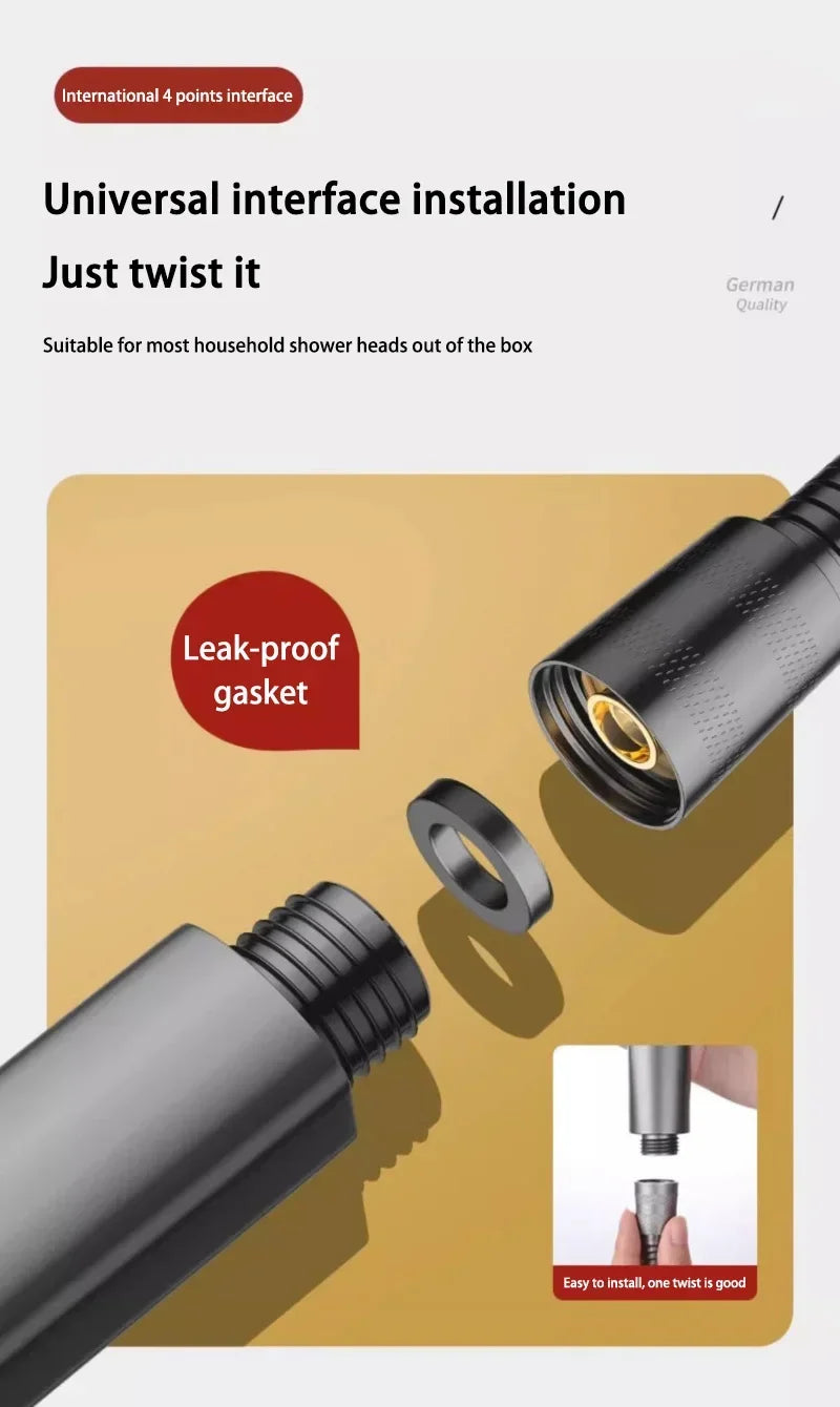 Xiaomi MIJIA High Pressure Shower Head 13cm Panel 3 Modes Water Saving Spray Nozzle Massage Rainfall Shower Bathroom Accessories