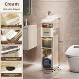 Bathroom crevice wardrobe storage cabinet, bathroom shelf, bathroom toilet storage cabinet, toilet side storage cabinet Aimak Store