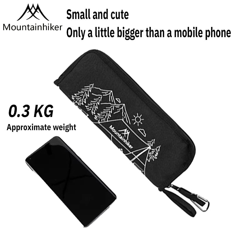 Mountainhiker camping portable folding stool ultra-light aluminum alloy storage chair mini fishing chair picnic light furniture Aimak Store