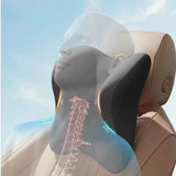 Car Neck Pillows Both Side Pu Leather 1pcs Pack Headrest For Head Pain Relief Filled Fiber Universal Car Pillow Aimak Store