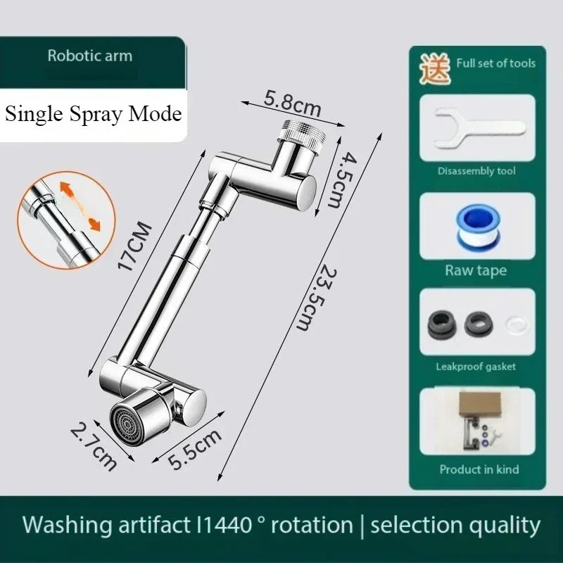 360° Swivel Faucet Extender, Water Saving Tap Sprayer with 3 Modes, for Kitchen, Bathroom Sink, RV Camper & Home Use Aimak Store