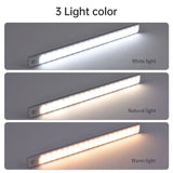 10/20/30/40/50CM Under Cabinet Led Light Sensor Movement Rechargeable Wireless Led Lamp Night Light Cupboard Bedroom Wardrobe Aimak Store