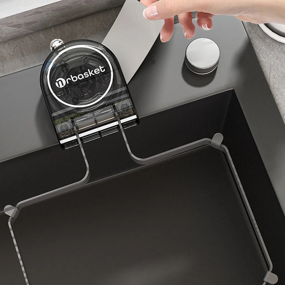 Kitchen Sink Strainer Rack Suction Cup No Dirty Hands Dishwasher Waste For Efficient Leftover Collection With 50 Filter Mesh Bag Aimak Store