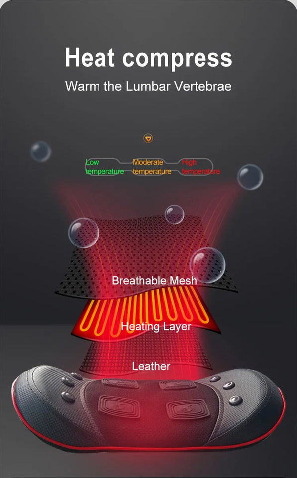 Electric Waist Massager Lumbar Traction Airbag Inflatable Lumbar Spine Back body Massage Vibration Relief Health Traction Therap Aimak Store