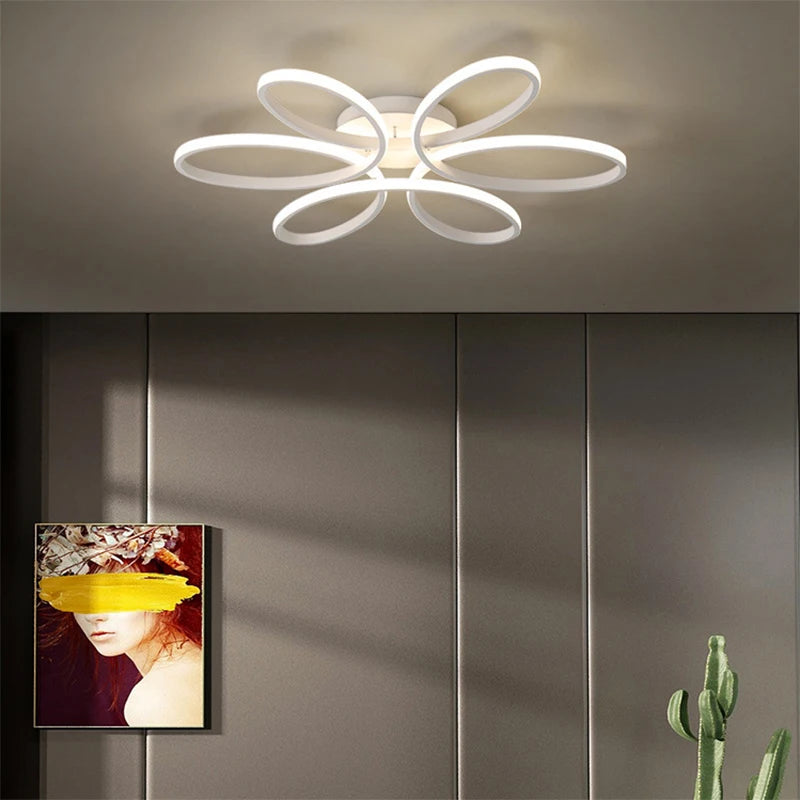 60CM 75W LED Ceiling Lights Living Room Bedroom Lights Indoor Lights Living Room Foyer Lighting Fixtures ceiling led lights Aimak Store