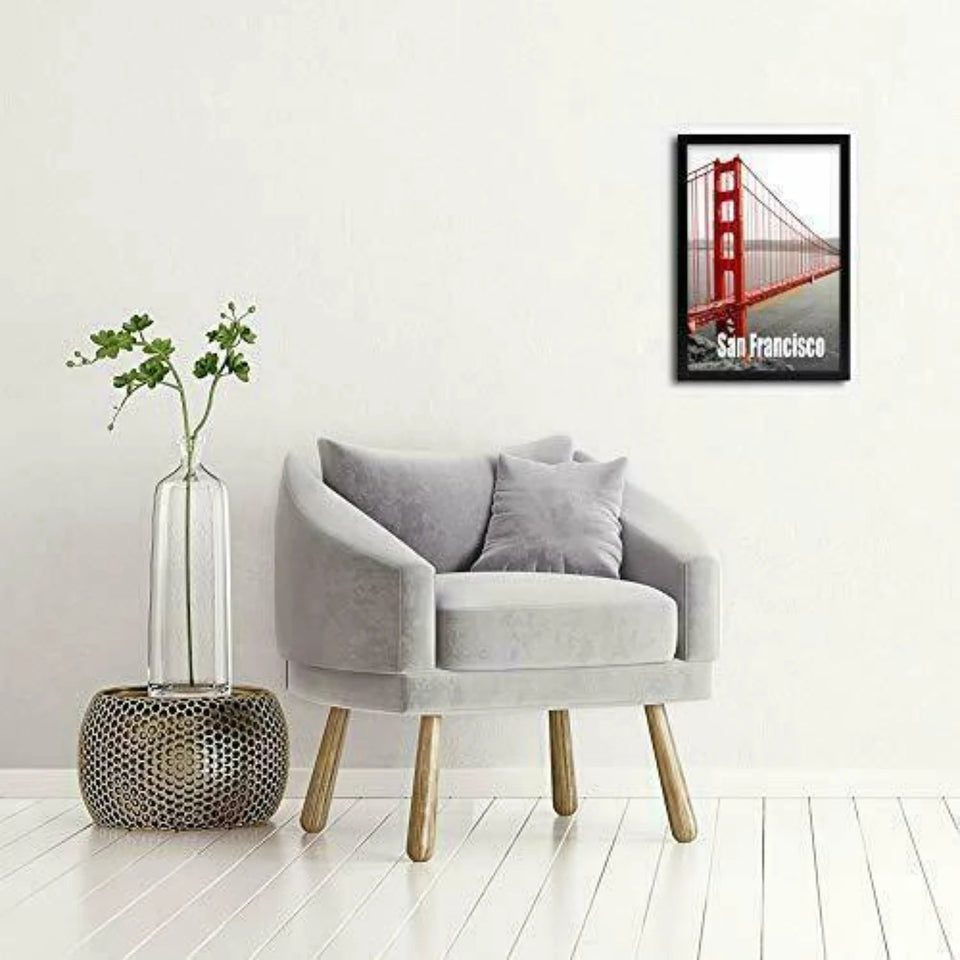 Chic and contemporary, this set of 2 sleek black poster frames, 13x19, is the perfect addition to your stylish and modern elegan Aimak Store