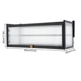 Wall Mount Cabinet 33.5*11in Balcony Kitchen Wall Cabinet with Flip-Up Door Living Room Bedroom Storage Cabinet Wall Cabinet Aimak Store