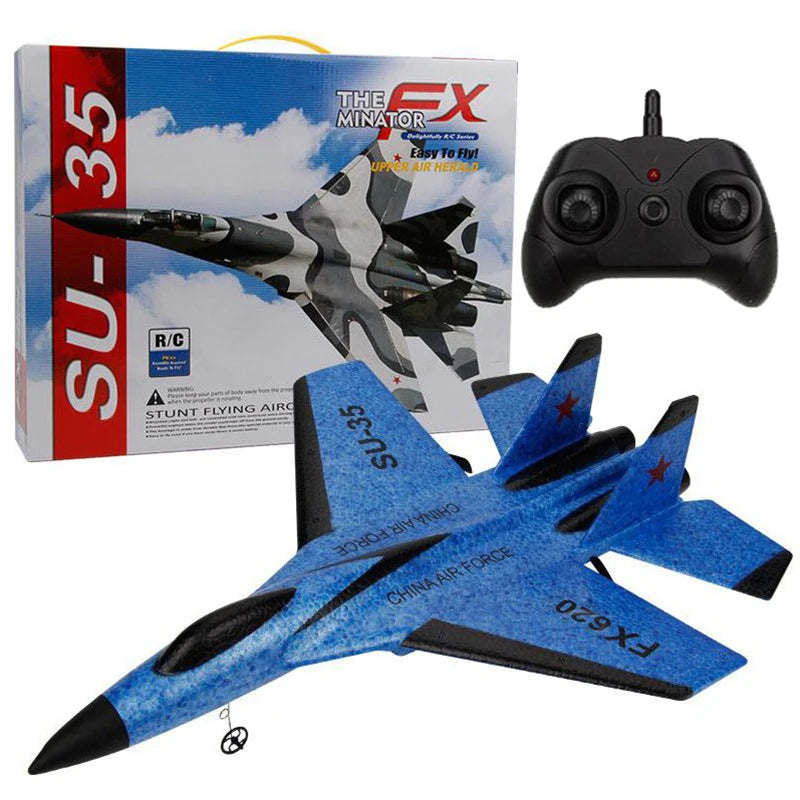 RC Foam Aircraft SU-35 Plane 2.4G Radio Control Glider Remote Control Fighter Plane Glider Airplane Foam Boys Toys for Children Aimak Store
