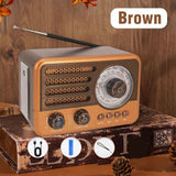 Retro Wireless Bluetooth Speaker Vintage  FM Radio Receiver Rechargeable HIFI Sterero Mp3 PlayerSUPPORT USB/SD/TF Aimak Store