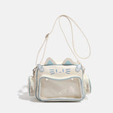 Y2K Ita Bag Cat PU Backpack – Foldable, Adjustable Strap, Secure Zipper, Preppy Style Cute Schoolbag Aimak Store