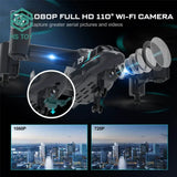 Remote Control Helicopter Drone 480P Camera Fighter UAV Land Air Mode Aircraft Brushless RC Drones for Children Kids Plane Toys Aimak Store