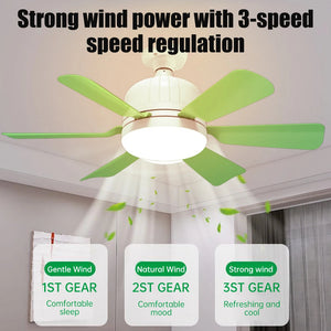 40W Socket Fan Light bombilla con ventilador de techo Smart Remote Control Ceiling Led Bulb E27 Lamp For Bedroom Living Room Aimak Store