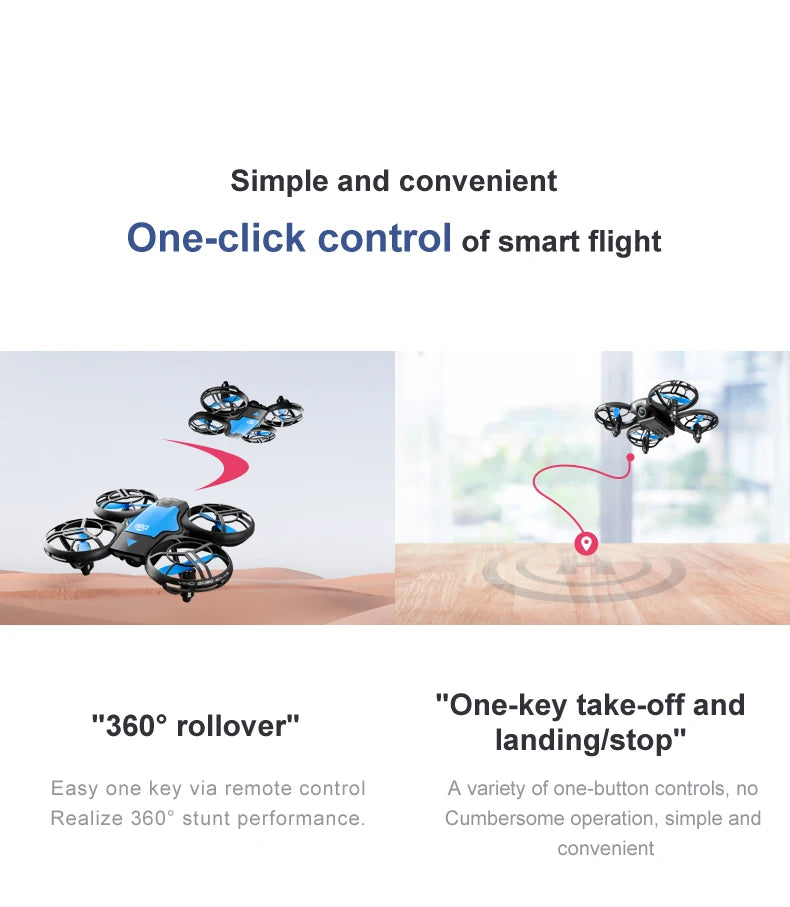 4DRC V8 Mini Drone 4k profession HD Wide Angle Camera 1080P WiFi fpv Drones Height Keep Remote Control Helicopter Gift Toys Aimak Store