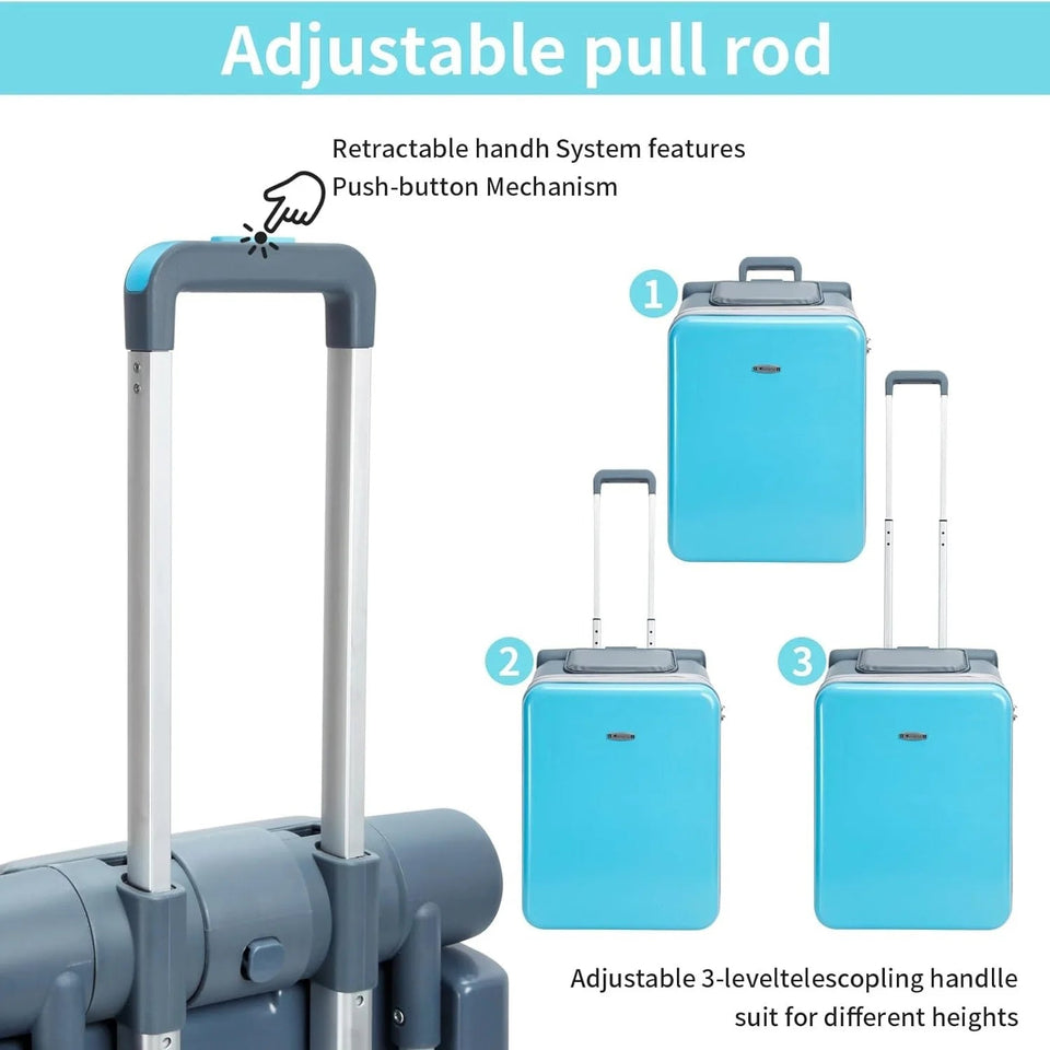 Children's Suitcase with Seat Design Kids Multi-functional Stroller Suitcase Riding and Sitting Carry on Luggage for Travel Aimak Store