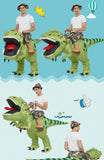 Animal Cartoon Riding T-Rex Inflatable Costume Nursery Kids Dinosaur Role Playing Game Adult Kids Chasing Game Birthday Gift Aimak Store