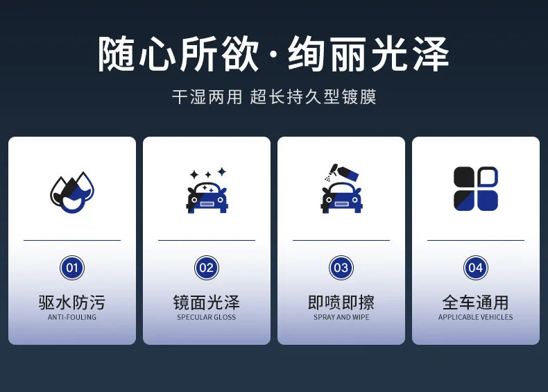 Sopami Car Coating Spray Quick Coat Car Wax Polish Spray Car Protection Nano Ceramic Quick Effect Car Coating Agent Spray Aimak Store