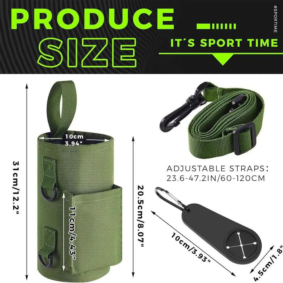 Magnetic Gym Water Bottle Bag Non Slip Magnetic Gym Sling Bag Portable Magnetic Water Bottle Carrier Holder for Gym Accessories Aimak Store