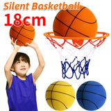 18cm Silent Basketball Quiet No Noise High Density Soft PU Foam Squeezable Ball Indoor Mute Bouncing Basketball Kids Sports Toys Aimak Store
