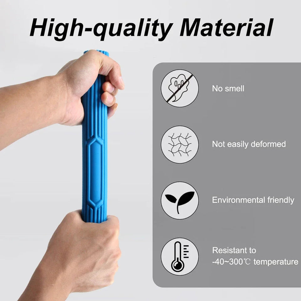 1Pcs Physical Therapy Flexible Twist Bar Rod Hand Wrist Exerciser Bars Silicone Different Resistance Strength Training Tool Aimak Store