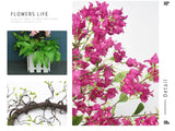 Artificial Flower Rattan Tree Vine Bougainvillea Floral Wall Plants Tree Wedding Christams Party Festival Outdoor Garden Decor Aimak Store