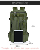 Tactical Fishing Backpack Tackle Bag with Rod Holders Fish Equipment Storage Molle Camping Hiking Outdoor Multifunctional Bag Aimak Store